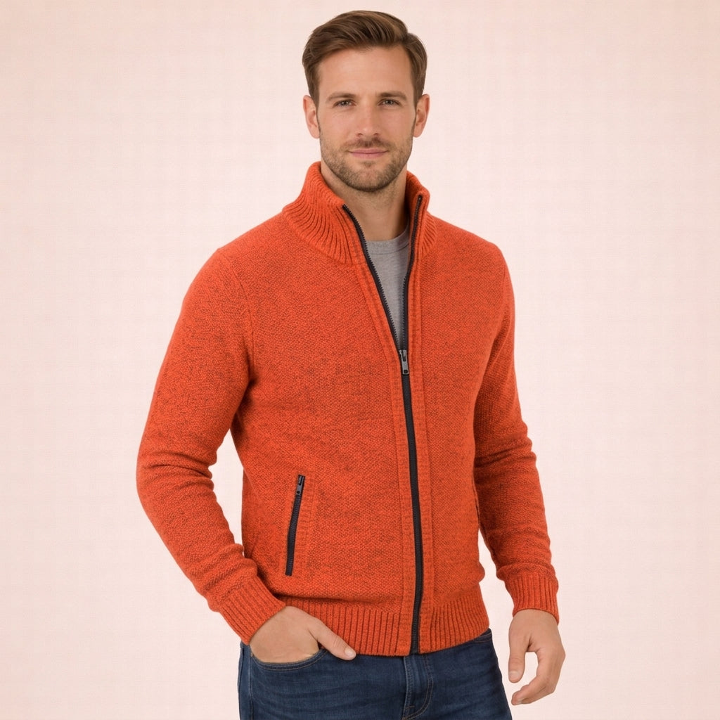 Men's Antonino Merino Zip Sweater