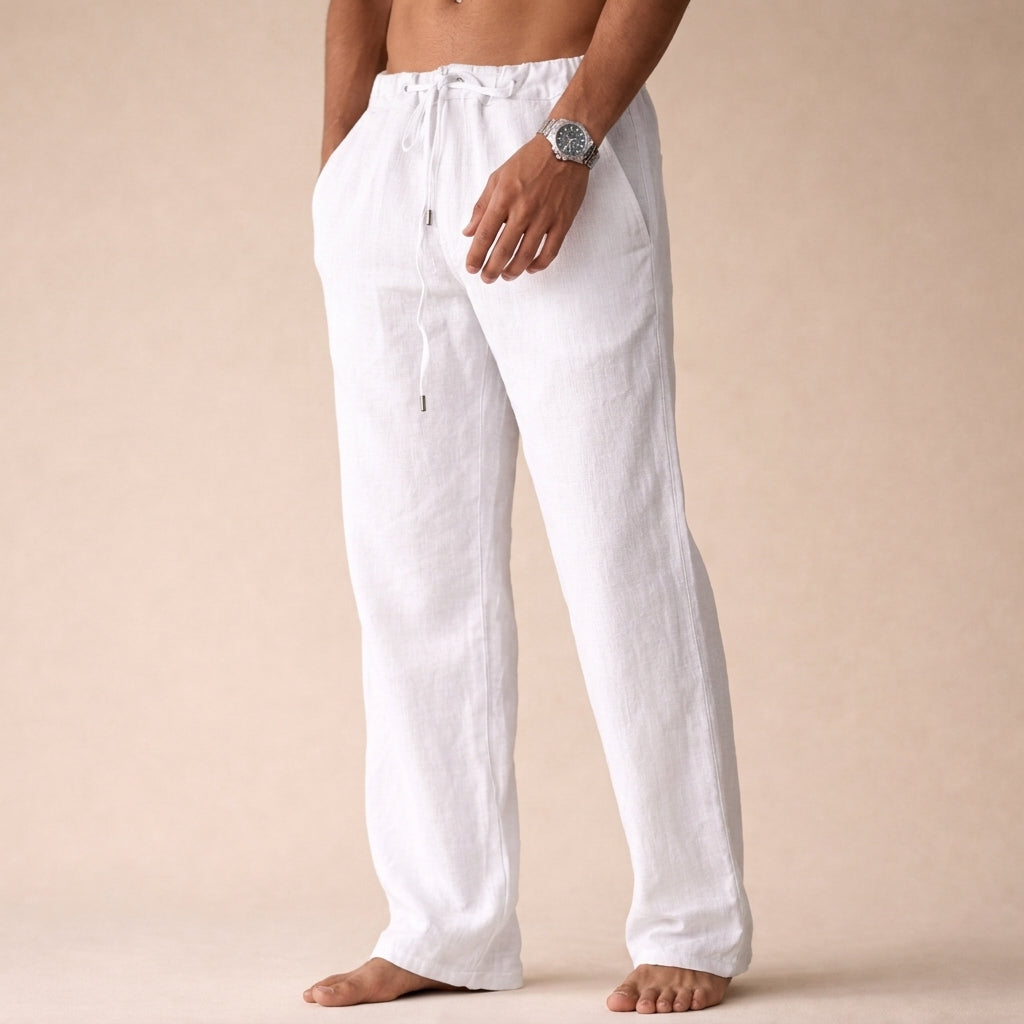 Men's Eligio Linen Trousers