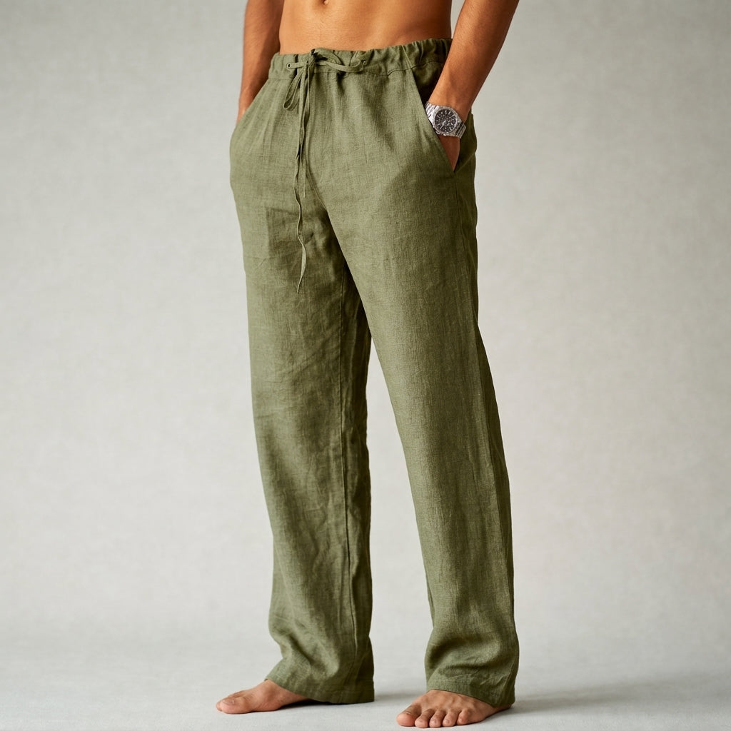 Men's Eligio Linen Trousers
