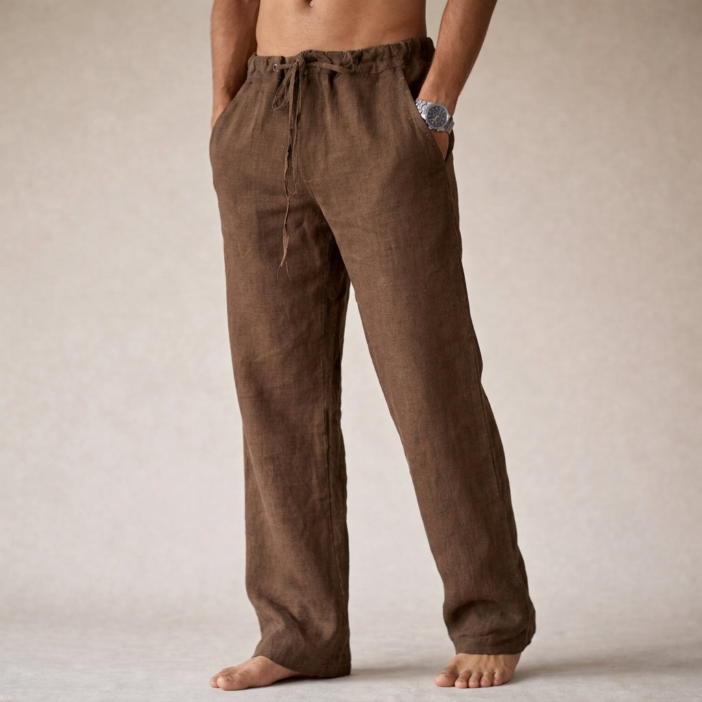 Men's Eligio Linen Trousers