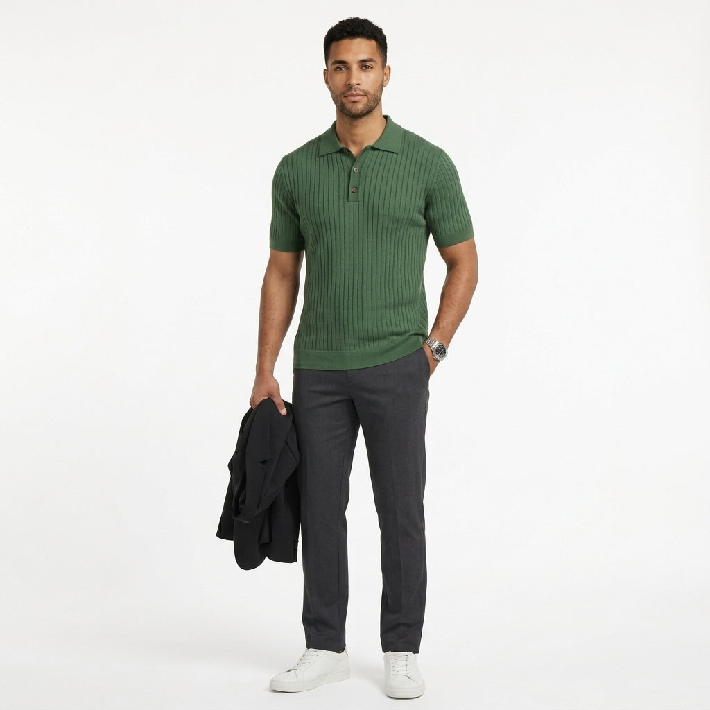 Men's Alden Piqué Polo Shirt