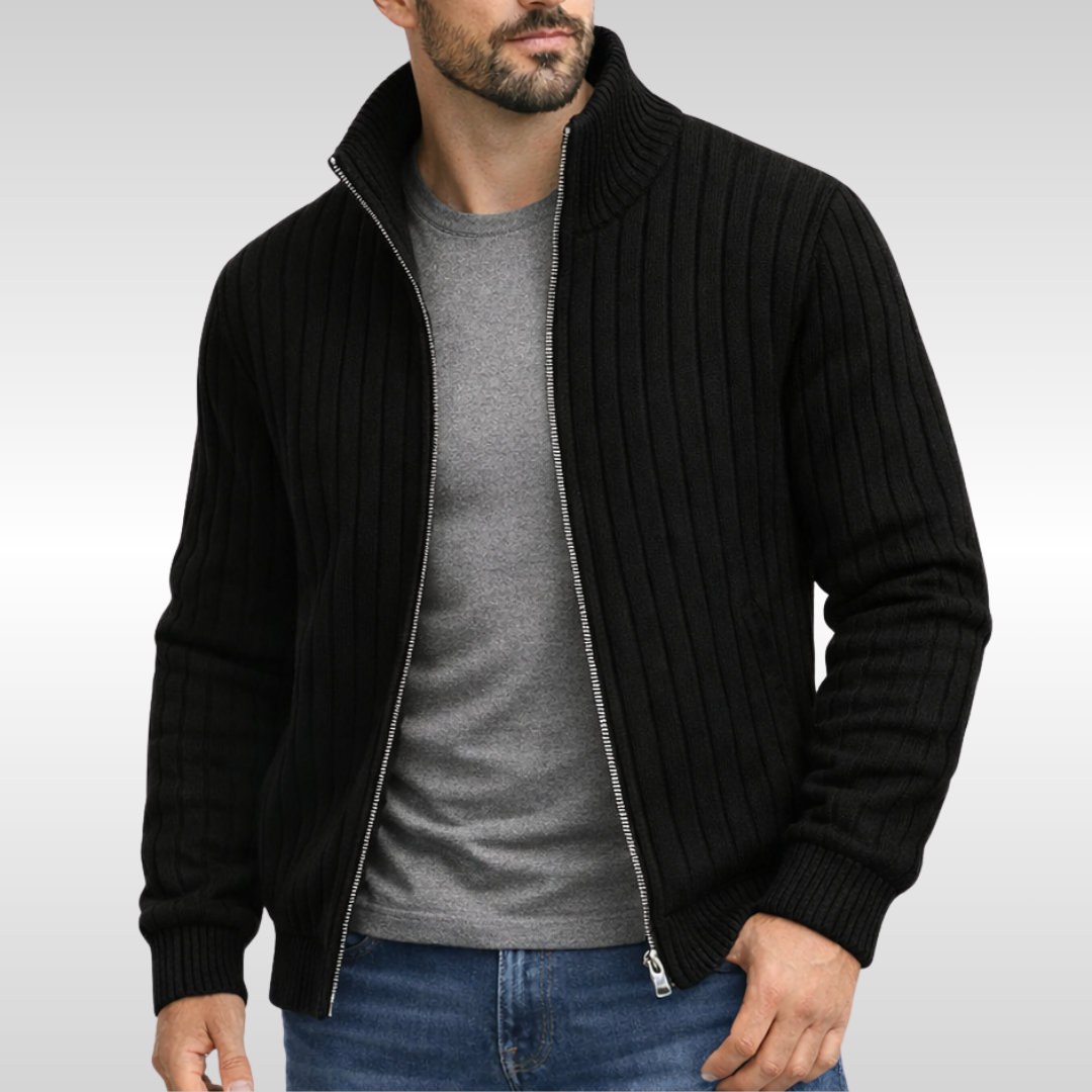 Men's Classic Elegant Zip Cardigan