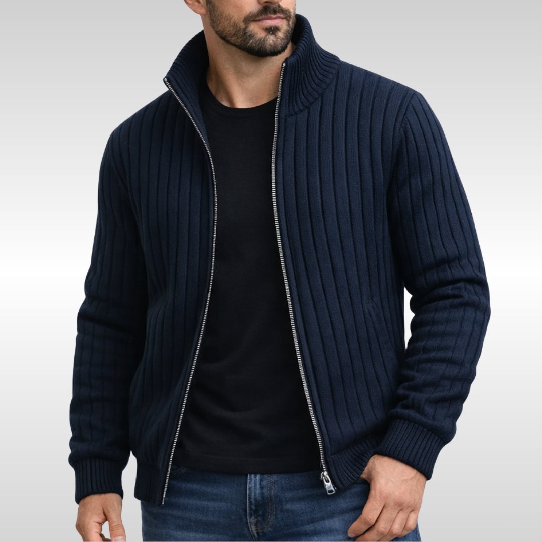 Men's Classic Elegant Zip Cardigan