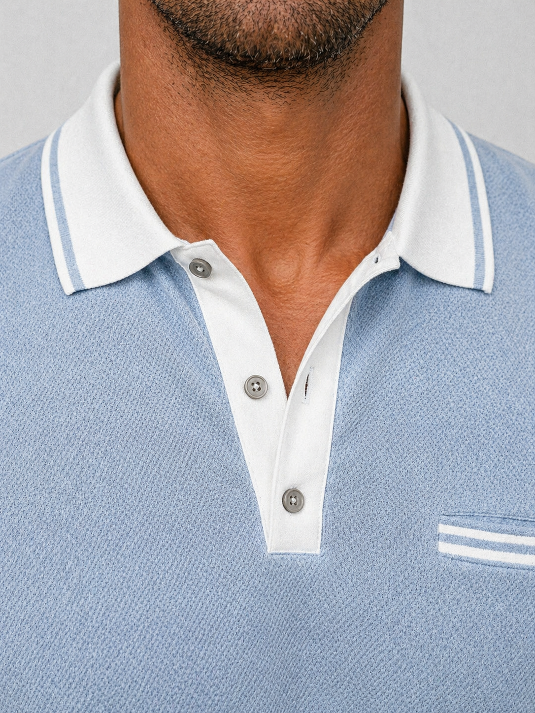Men's Long Sleeve Smart Casual Polo