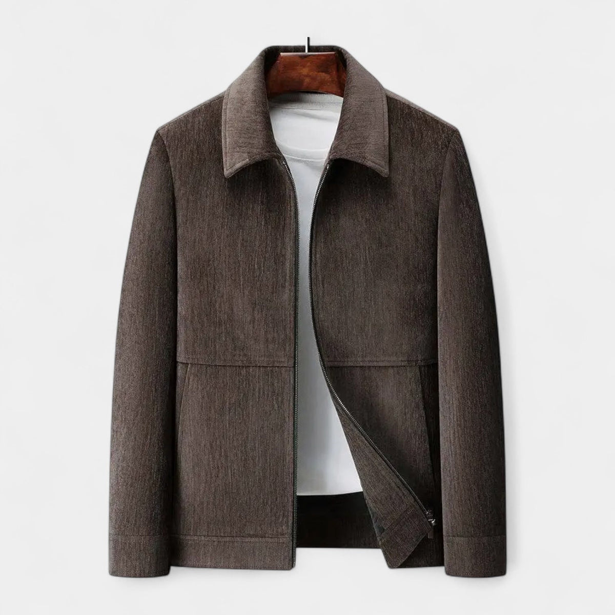 Men's Textured Harrington Jacket
