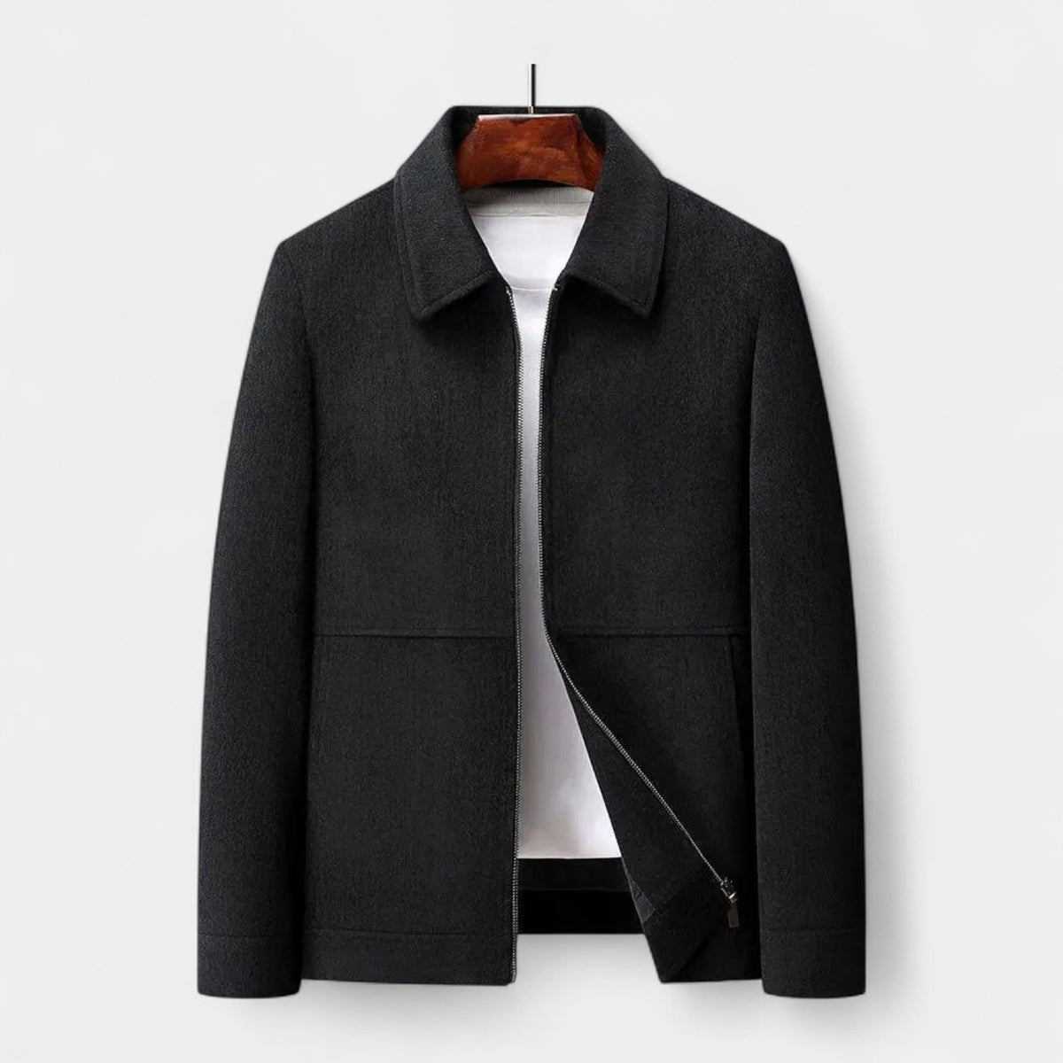 Men's Textured Harrington Jacket
