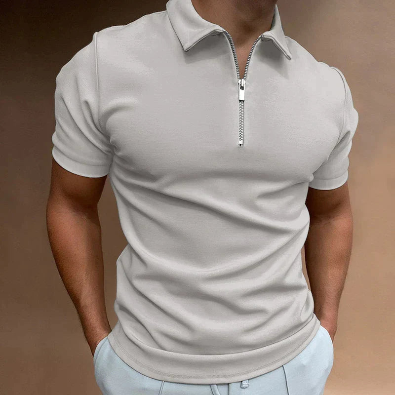 Men's Zip Polo Shirt