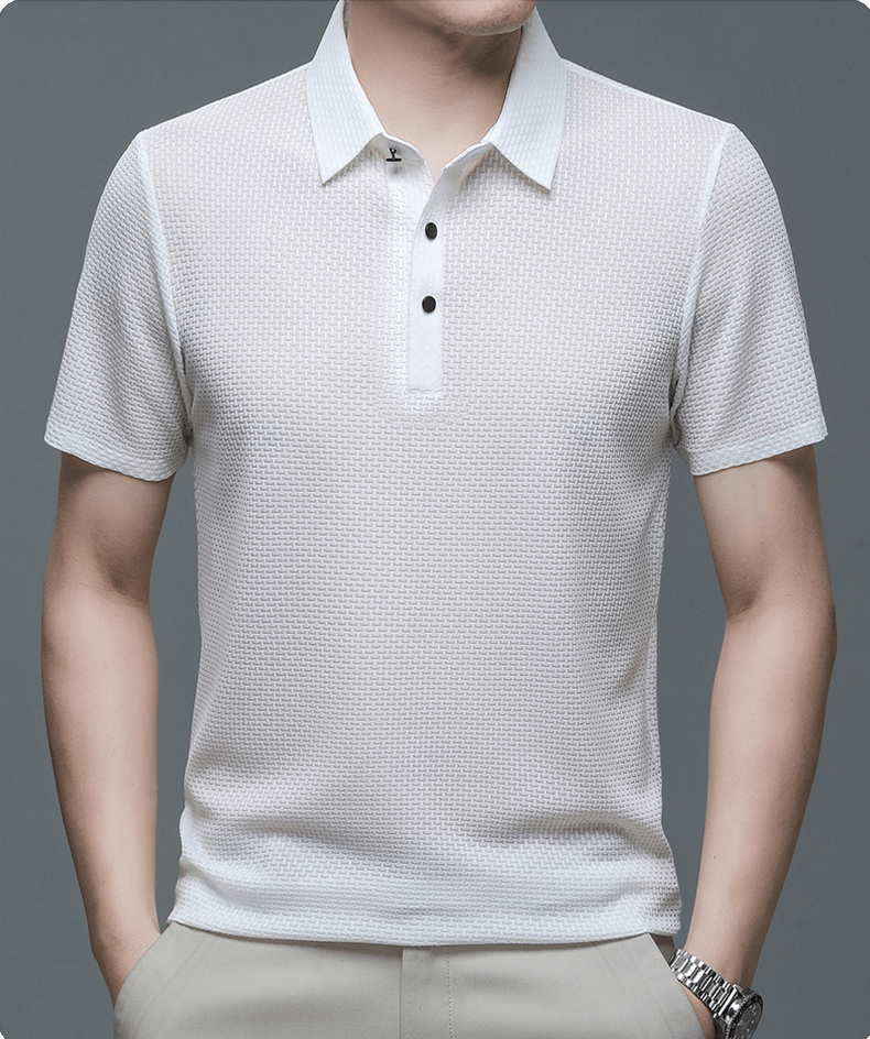 Men's Structured Texture Polo