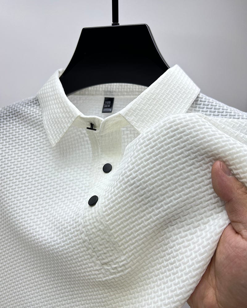 Men's Structured Texture Polo