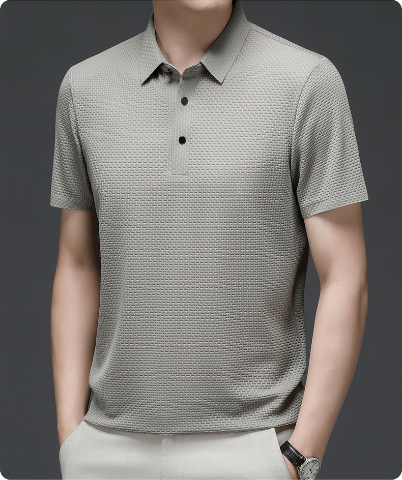 Men's Structured Texture Polo