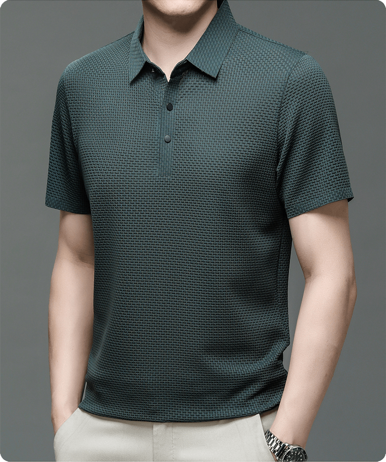 Men's Structured Texture Polo