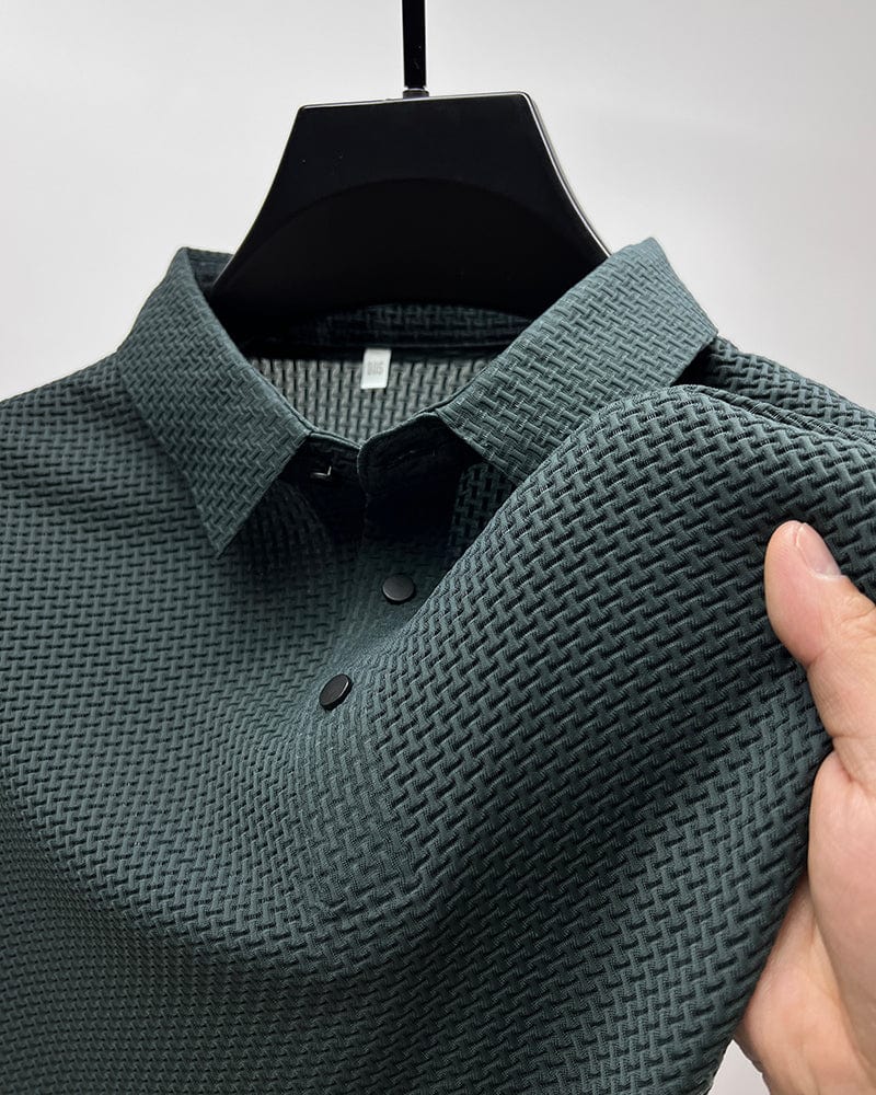 Men's Structured Texture Polo