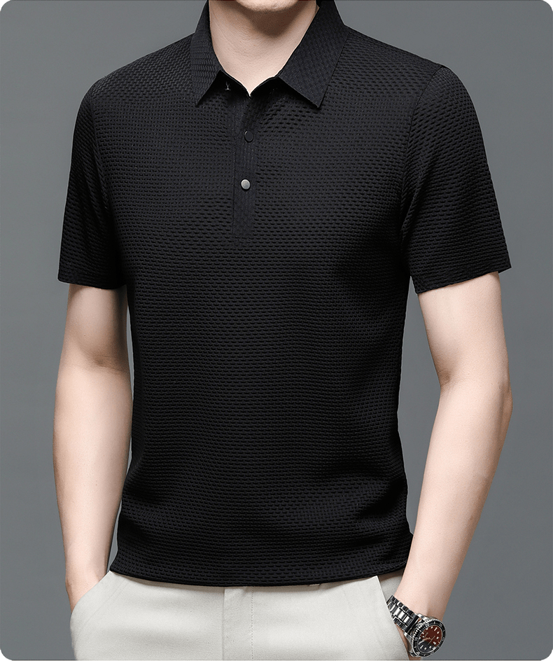 Men's Structured Texture Polo