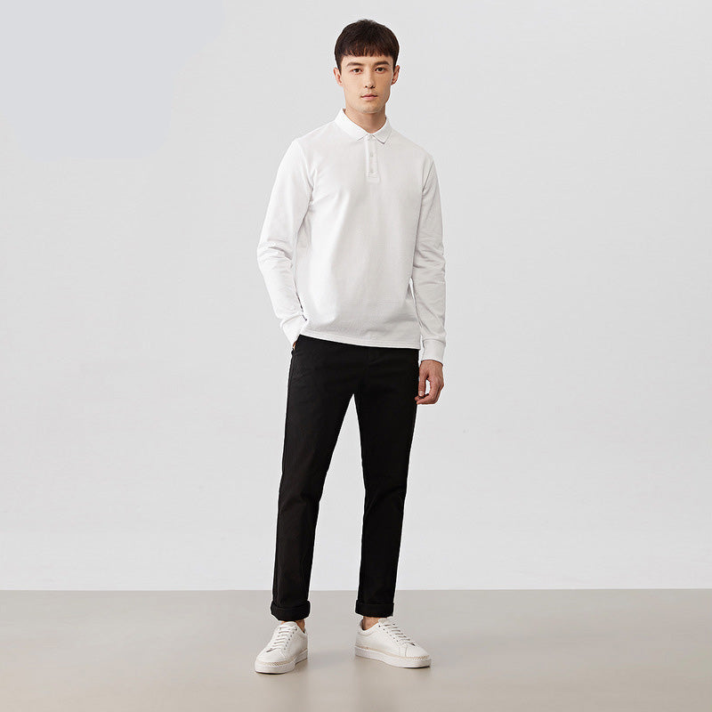 Men's Classic Long Sleeve Polo Shirt