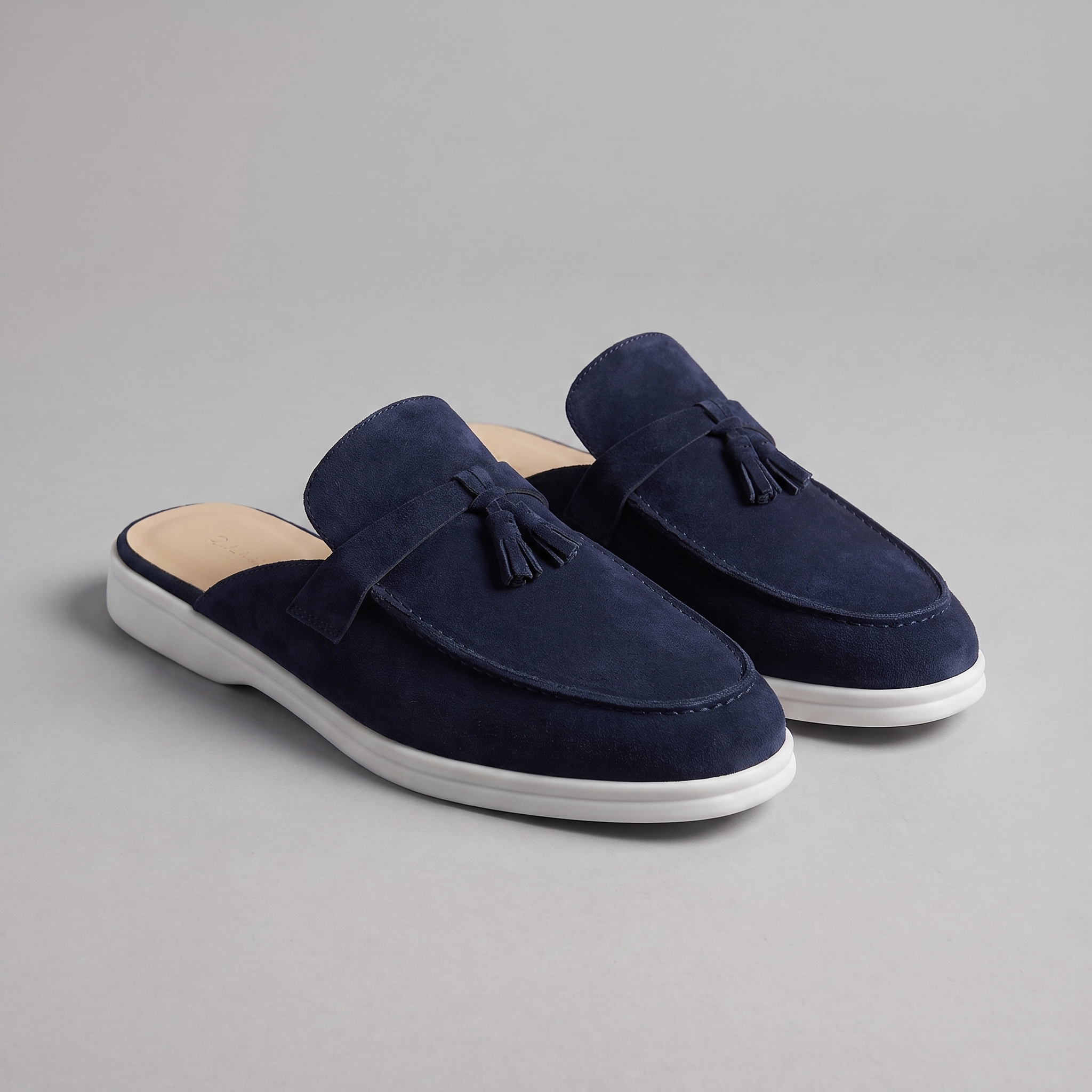 Men's Suede Mule Loafers