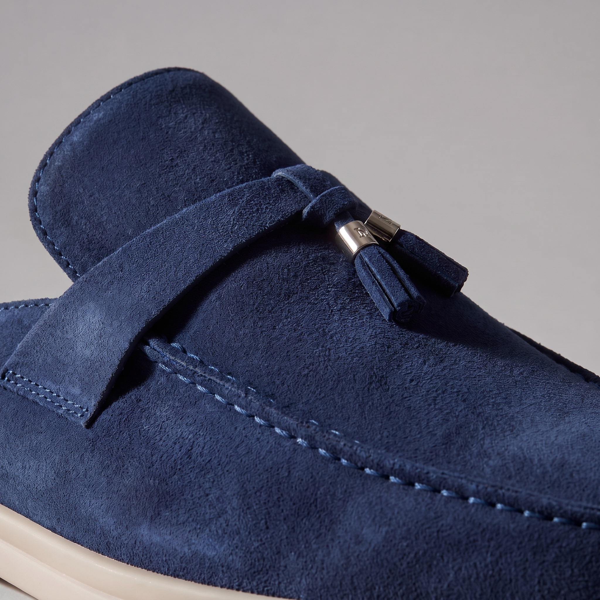 Men's Suede Mule Loafers