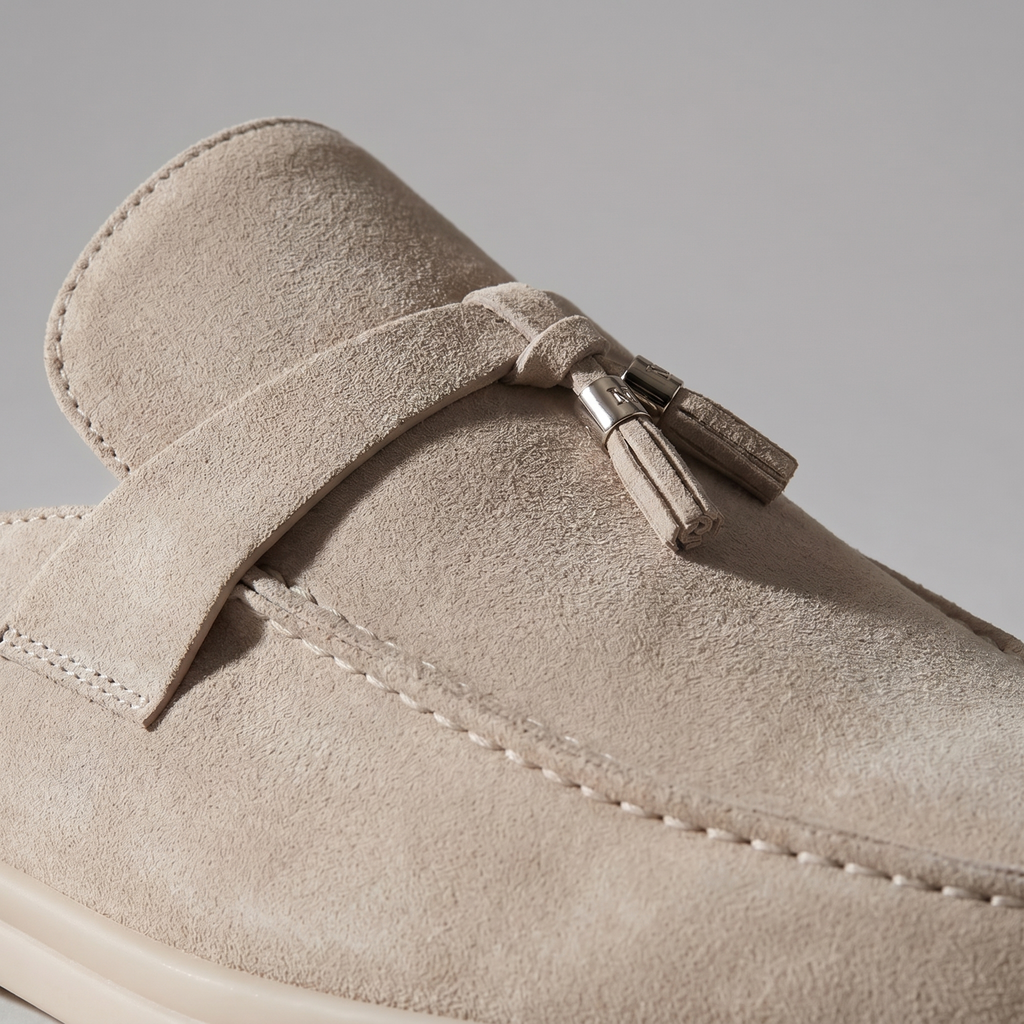 Men's Suede Mule Loafers