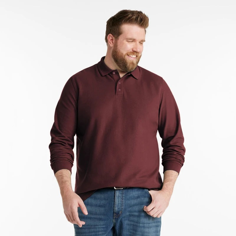 Men's Classic Long Sleeve Polo Shirt