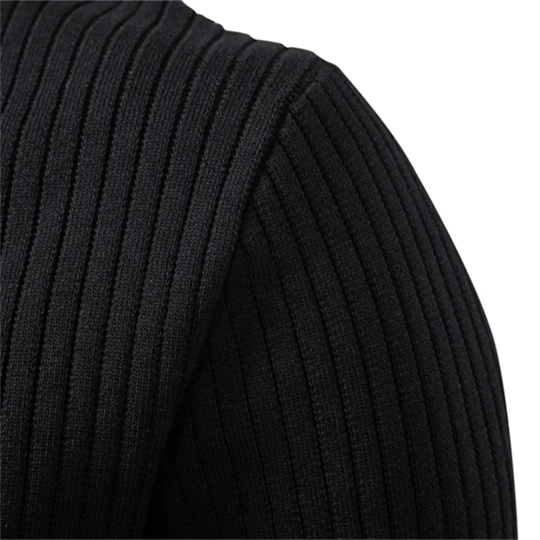 Men's Crew Neck Button Jumper