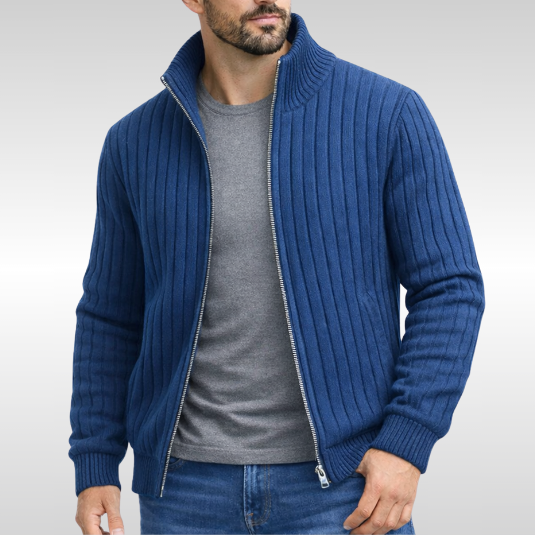 Men's Classic Elegant Zip Cardigan