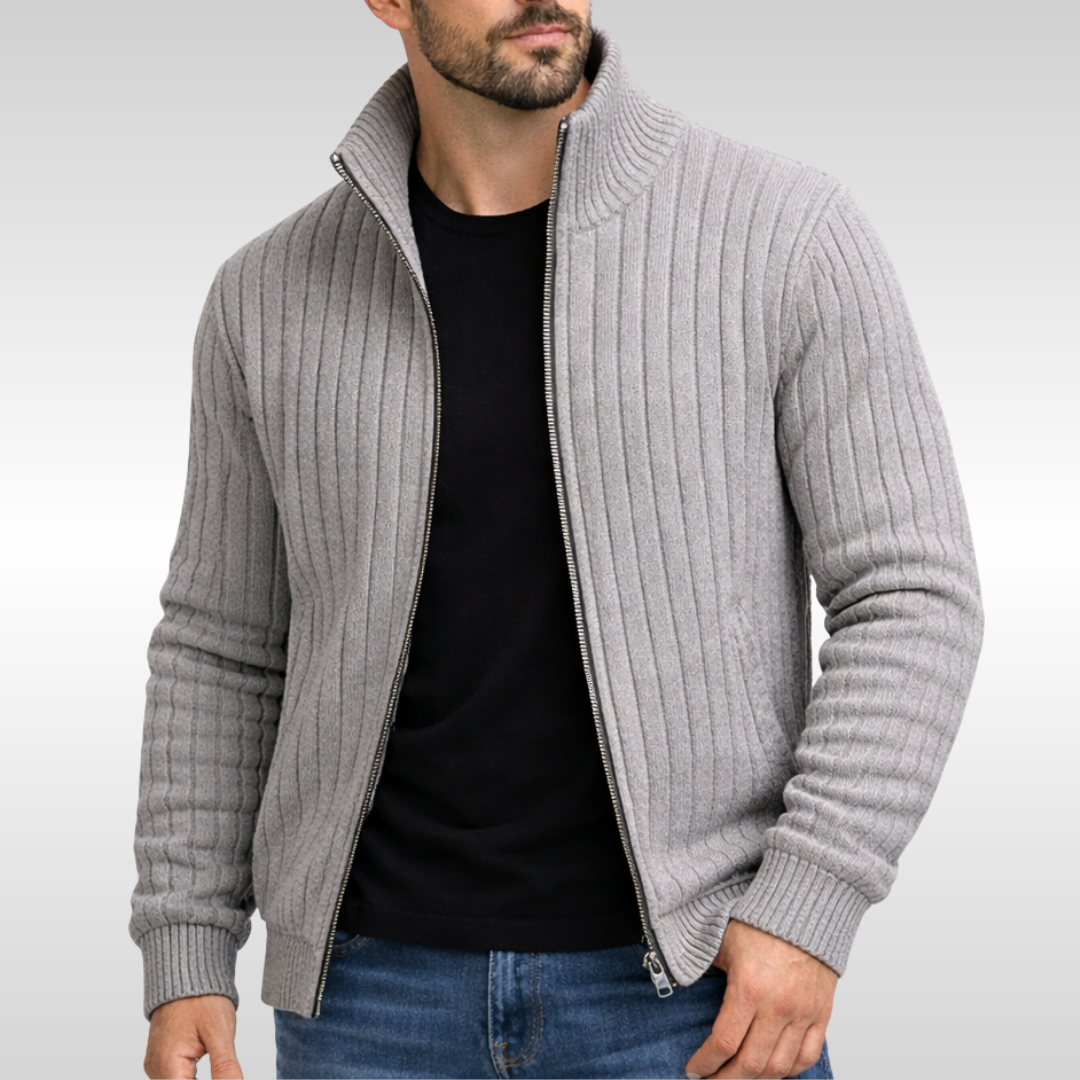 Men's Classic Elegant Zip Cardigan