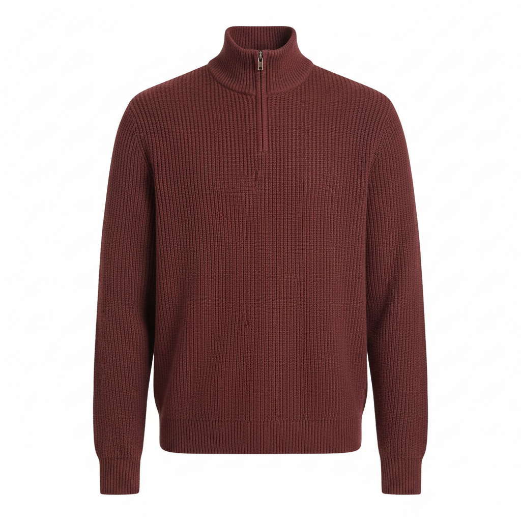 Men's Casual Zip Sweater