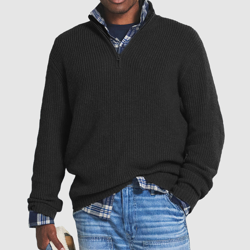 Men's Casual Zip Sweater