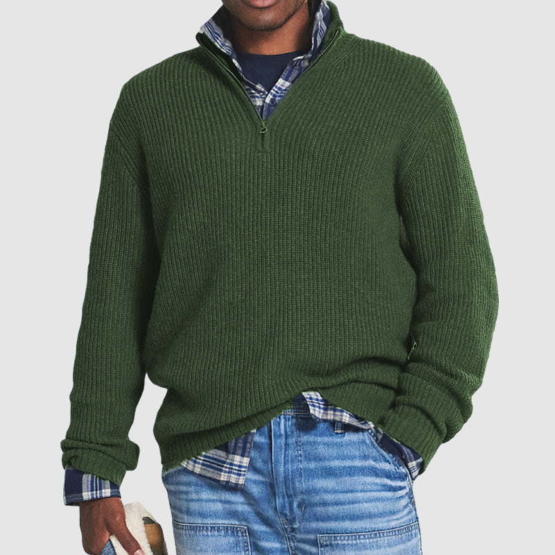 Men's Casual Zip Sweater