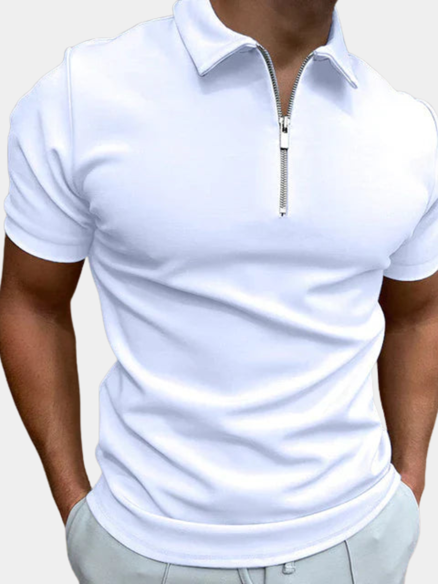 Men's Zip Polo Shirt