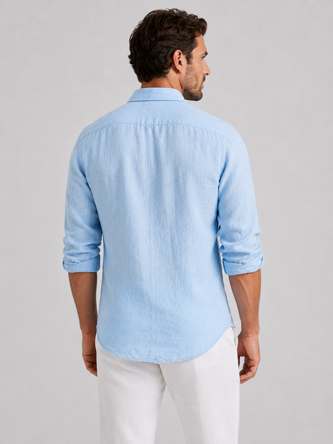 Men's Linen-Look Summer Shirt