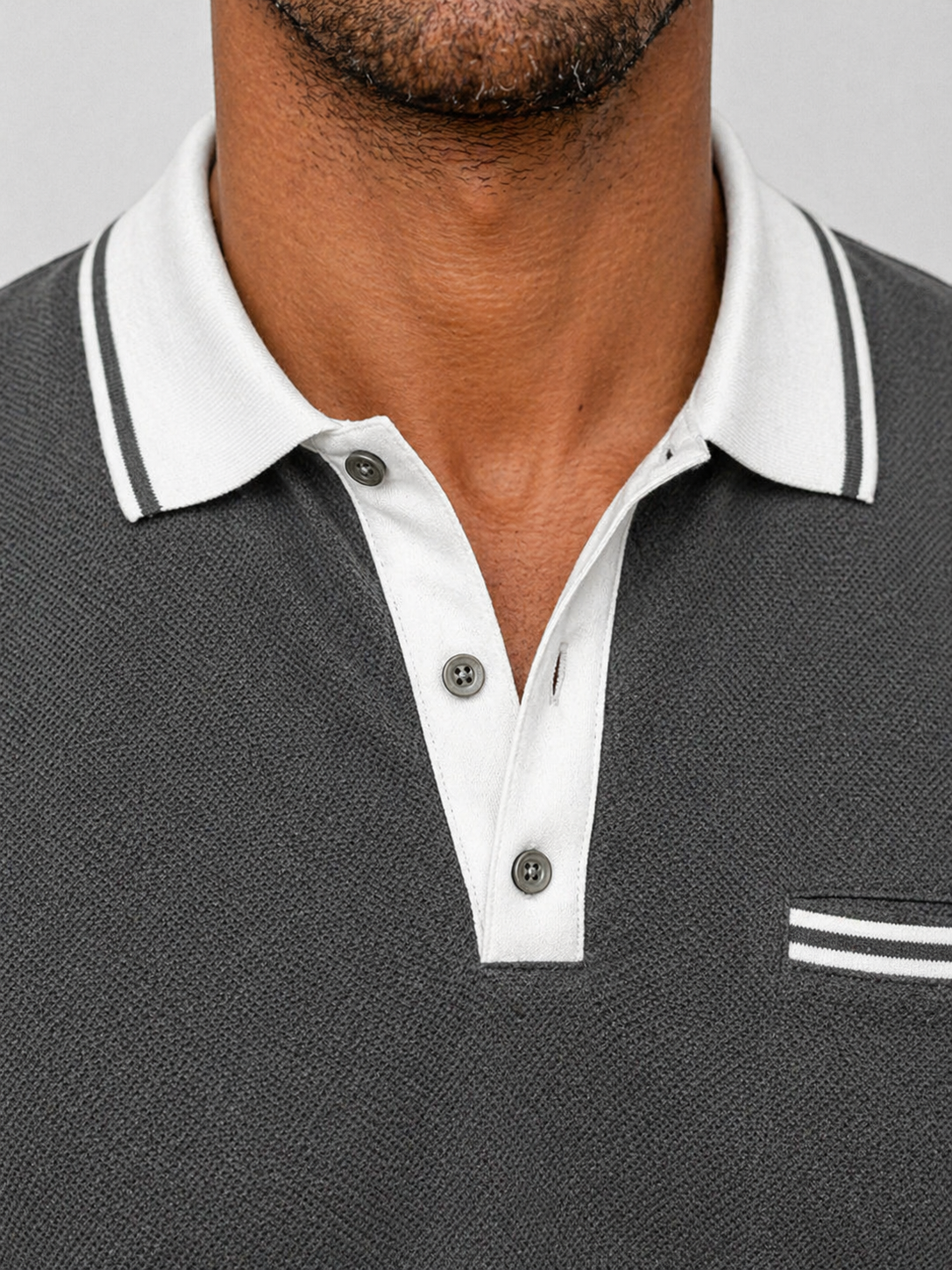Men's Long Sleeve Smart Casual Polo