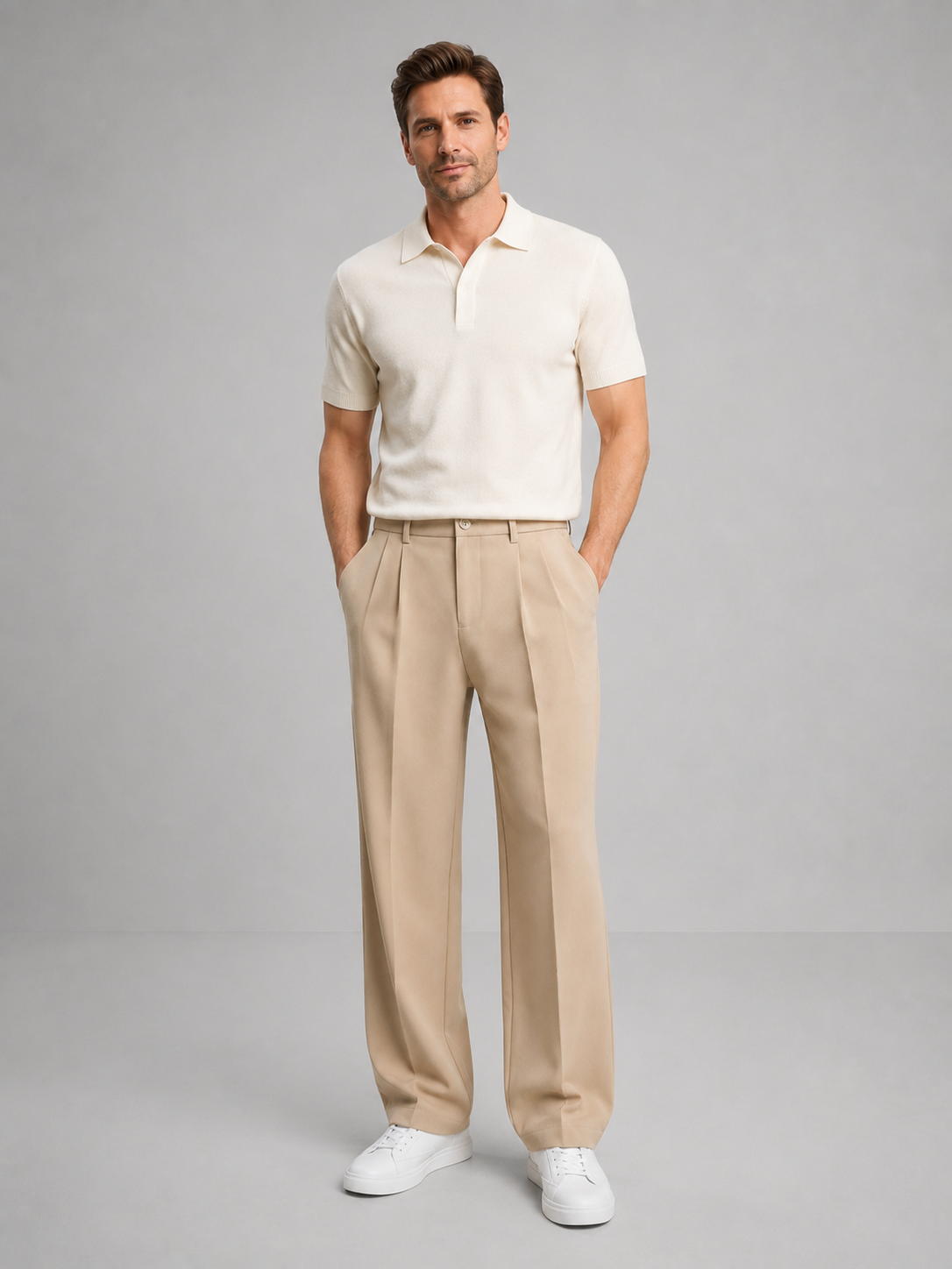 Men's Tailored Straight Leg Trousers
