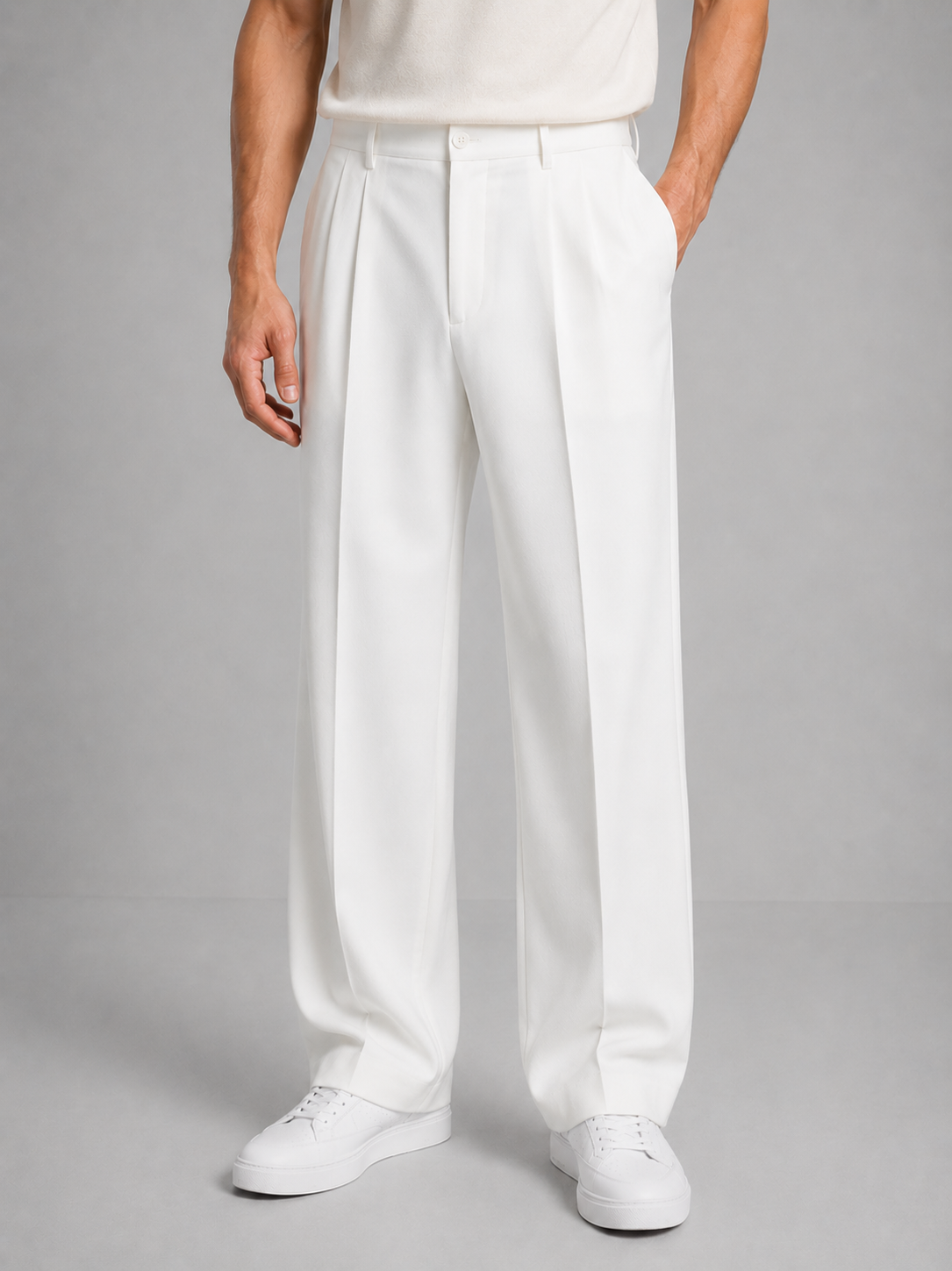Men's Tailored Straight Leg Trousers