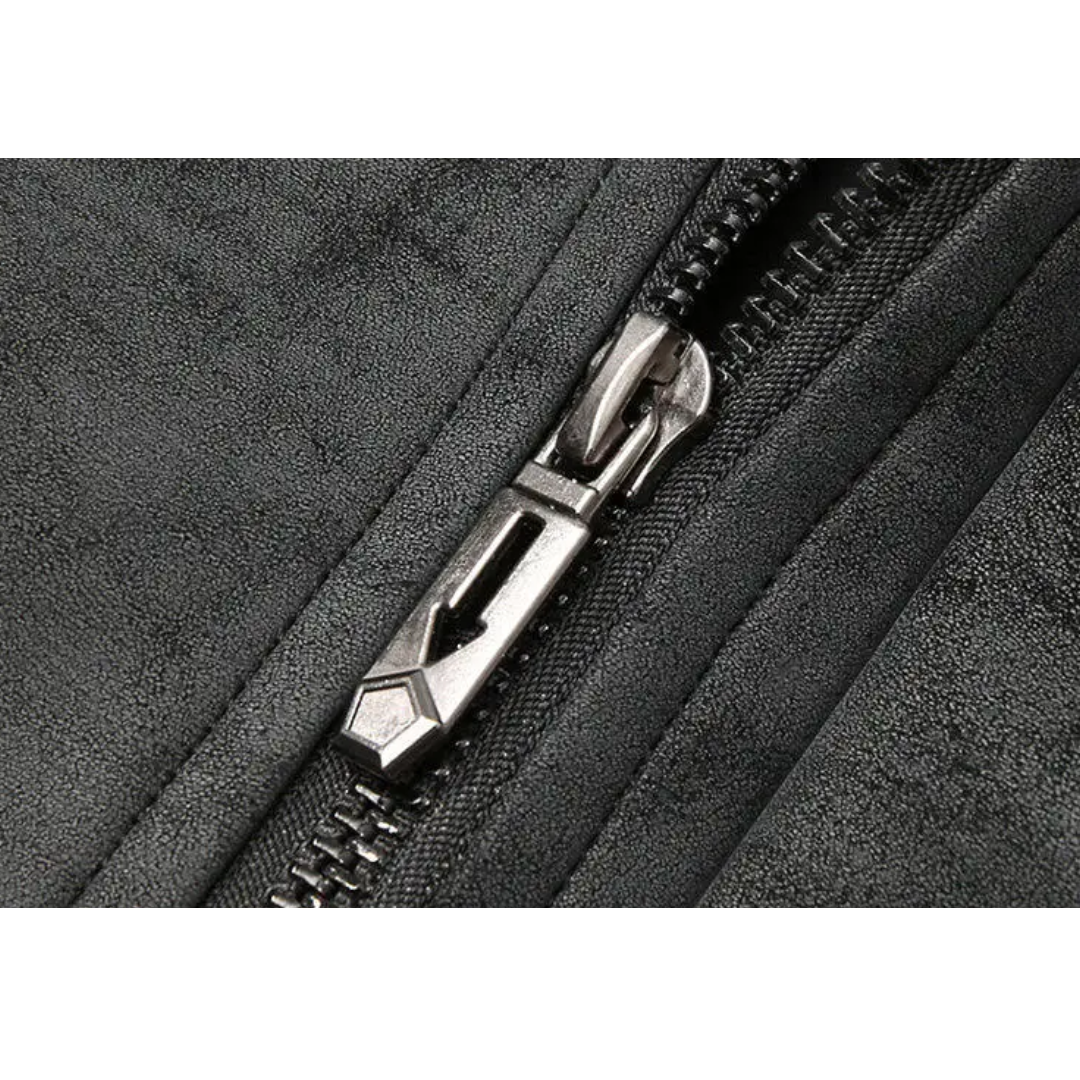 Men's Suede Bomber Jacket