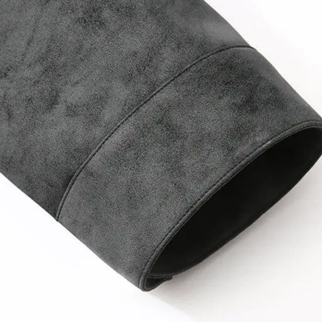 Men's Suede Bomber Jacket