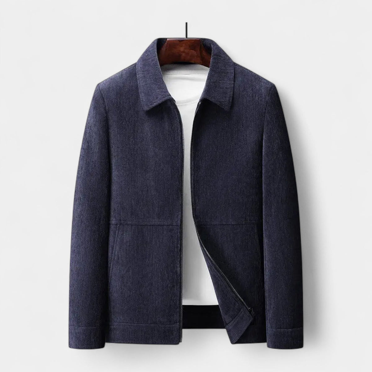 Men's Textured Harrington Jacket