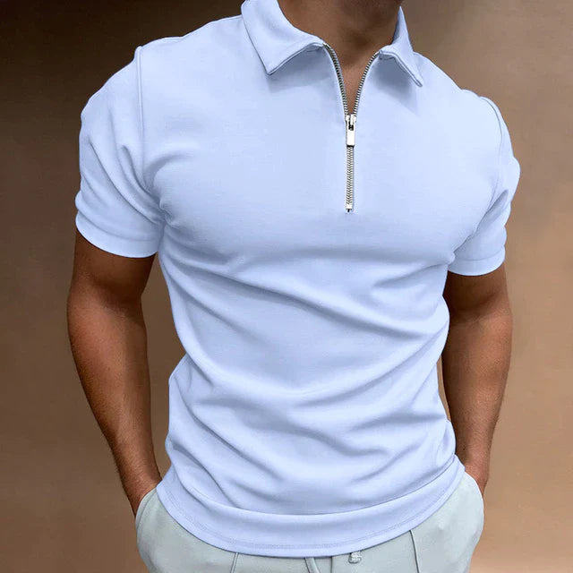Men's Zip Polo Shirt
