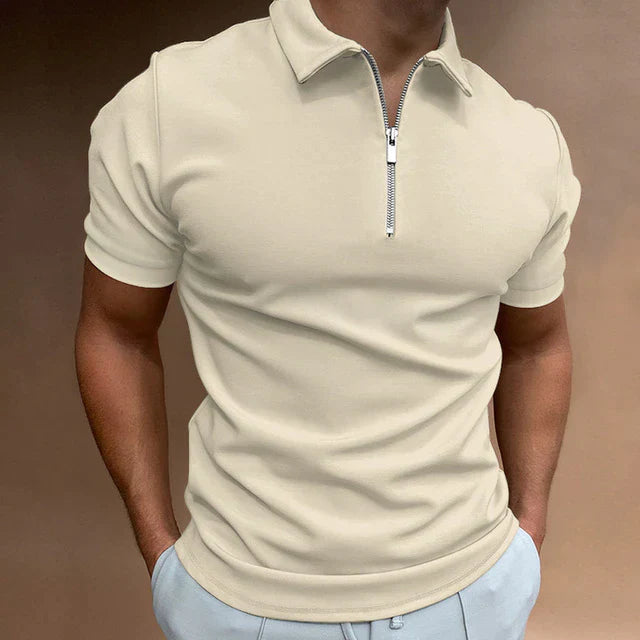 Men's Zip Polo Shirt
