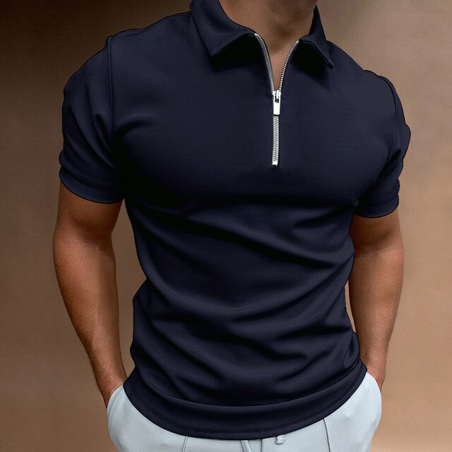 Men's Zip Polo Shirt