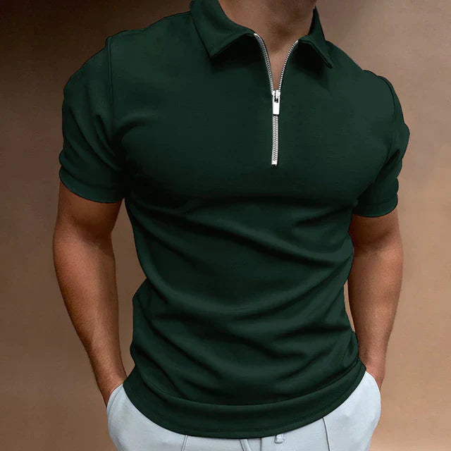 Men's Zip Polo Shirt