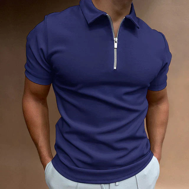Men's Zip Polo Shirt