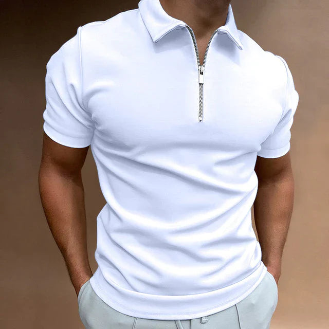 Men's Zip Polo Shirt