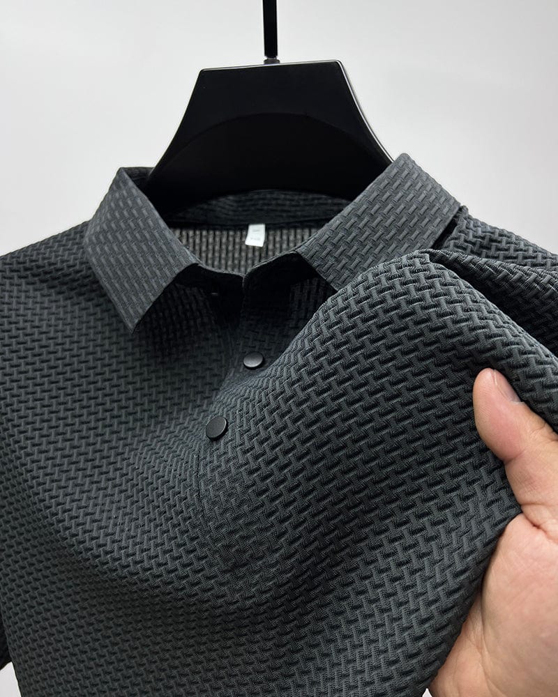 Men's Structured Texture Polo