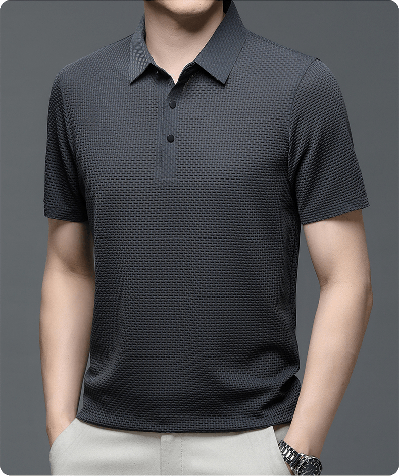 Men's Structured Texture Polo