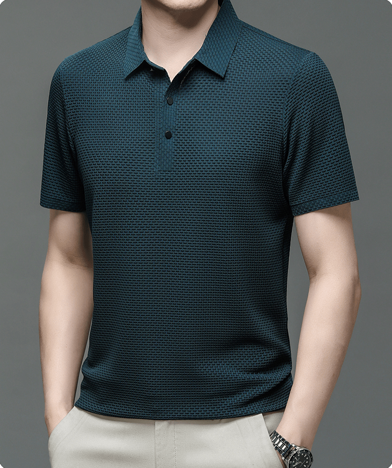 Men's Structured Texture Polo