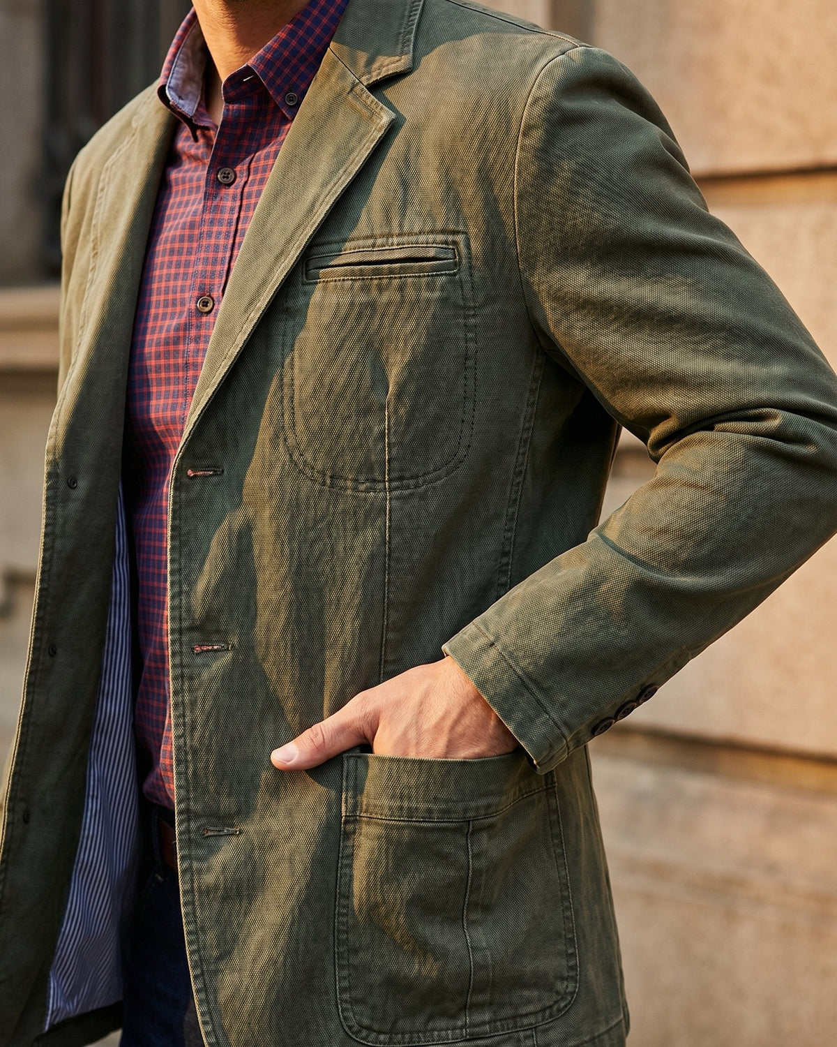 Men's Washed Denim Jacket