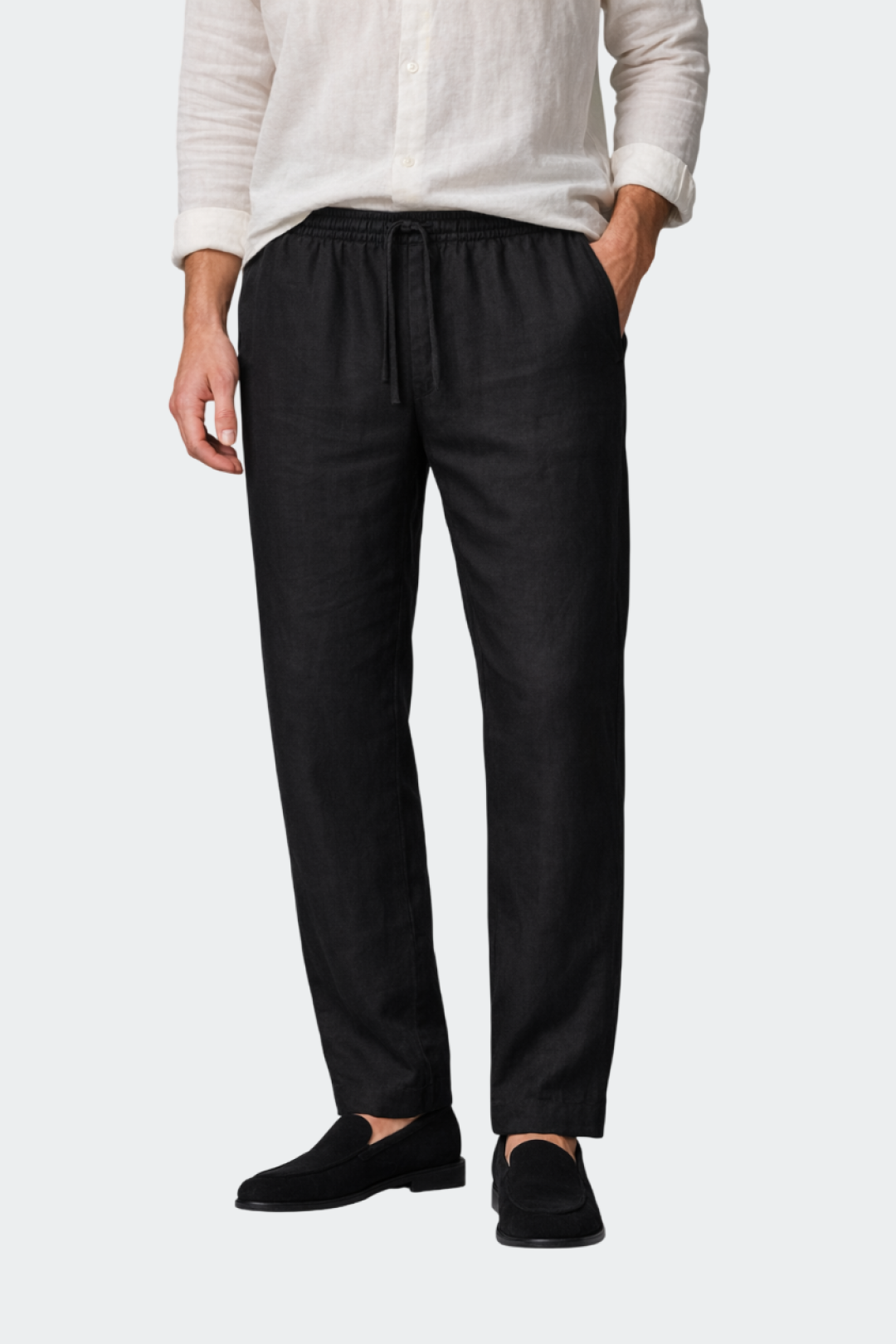 Men's Relaxed Fit Linen Trousers