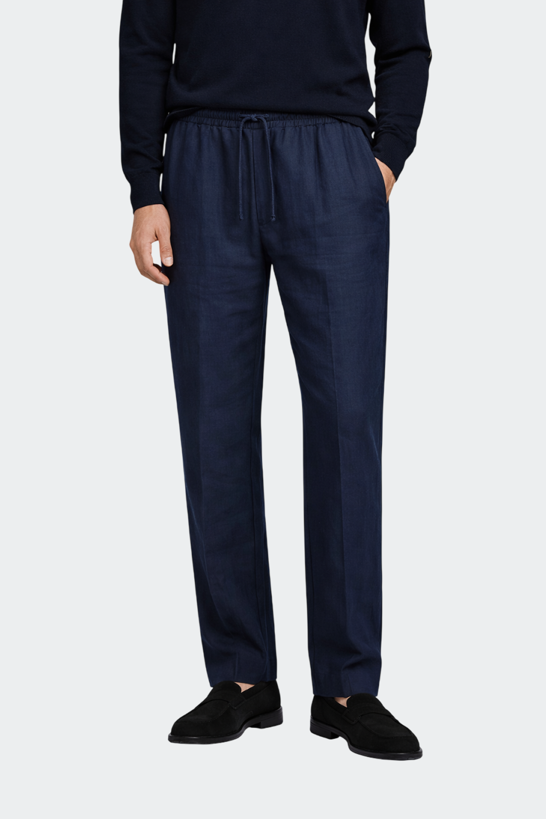 Men's Relaxed Fit Linen Trousers