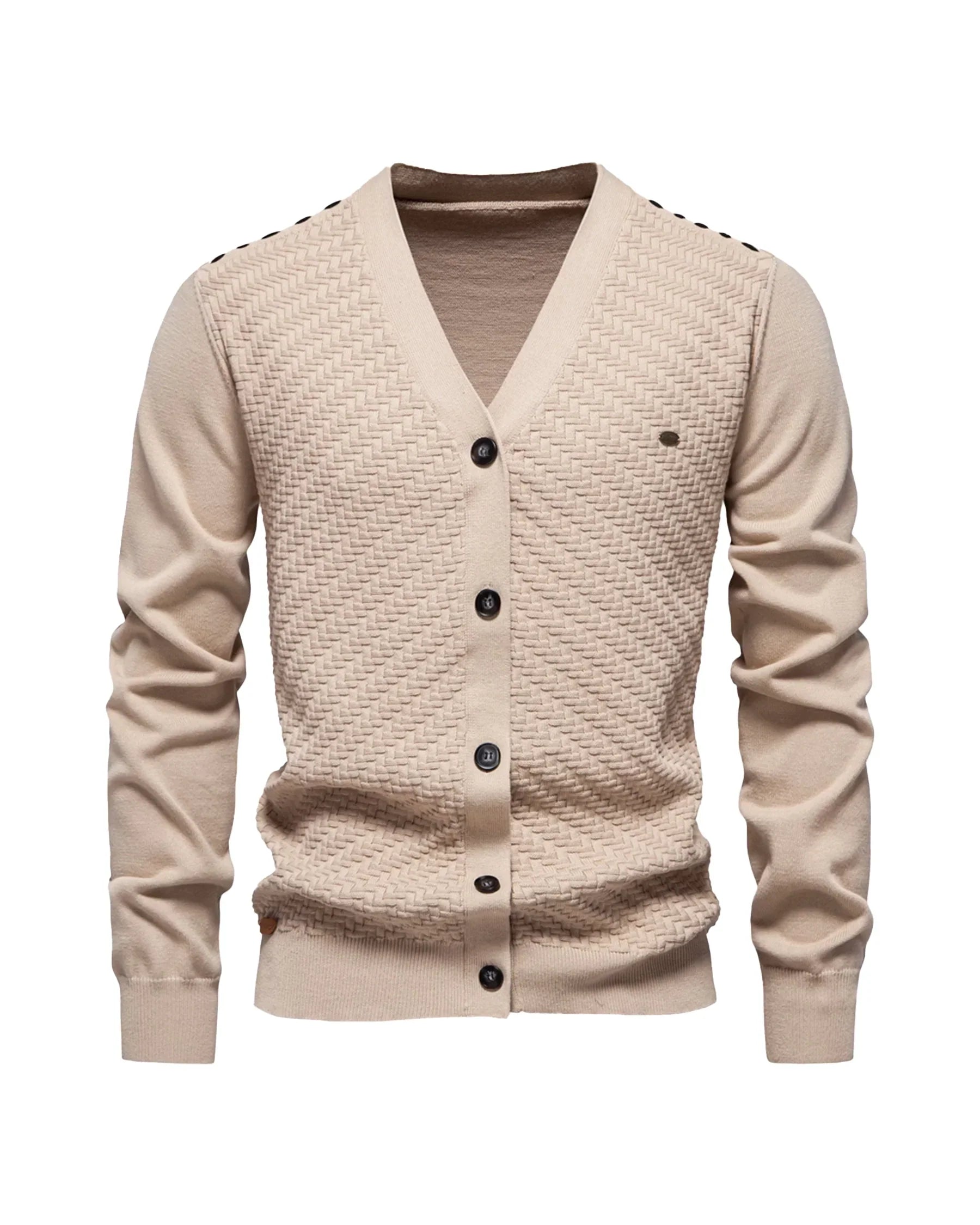 Men's Button-Up Knitted Cardigan