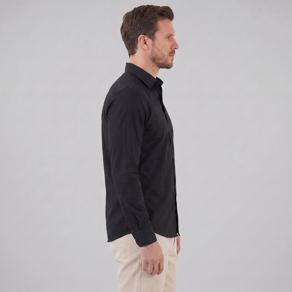 Men's Slim Fit Long Sleeve Shirt